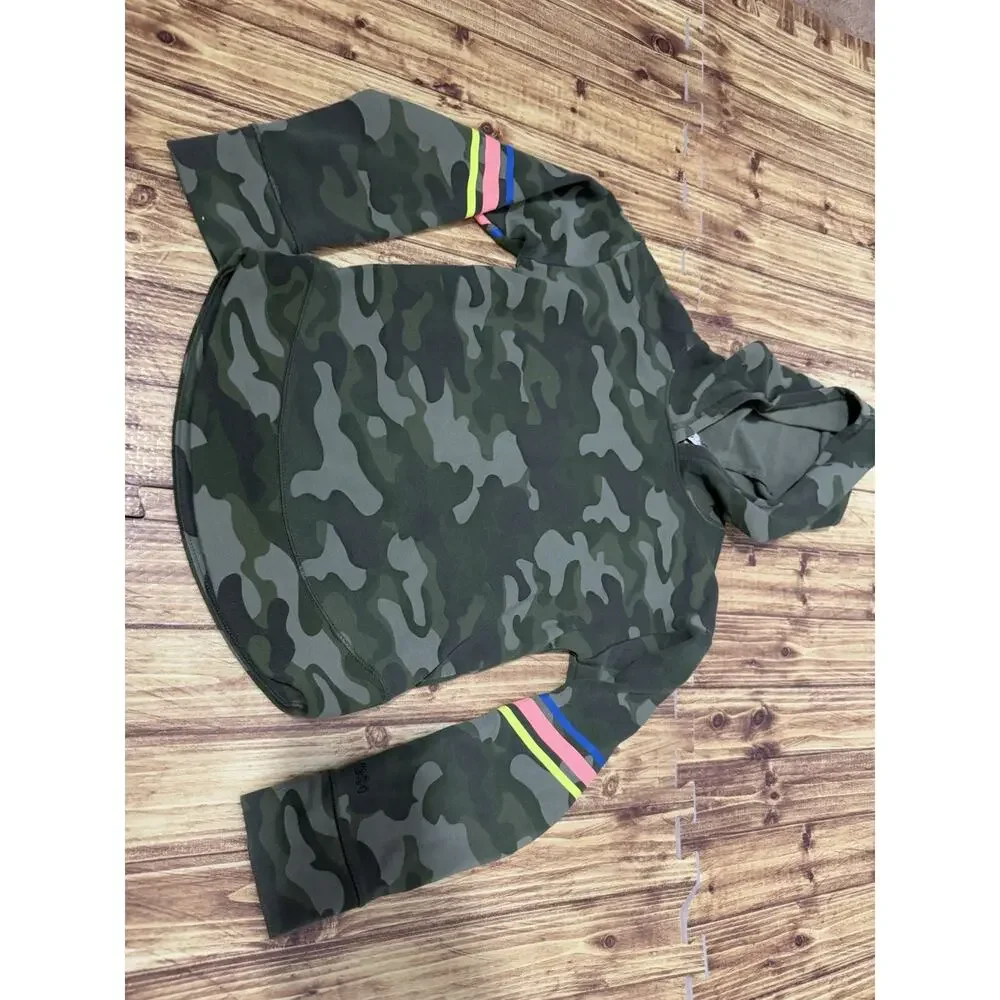 DSG XS Girls Kids Camo Hooded Sweatshirt